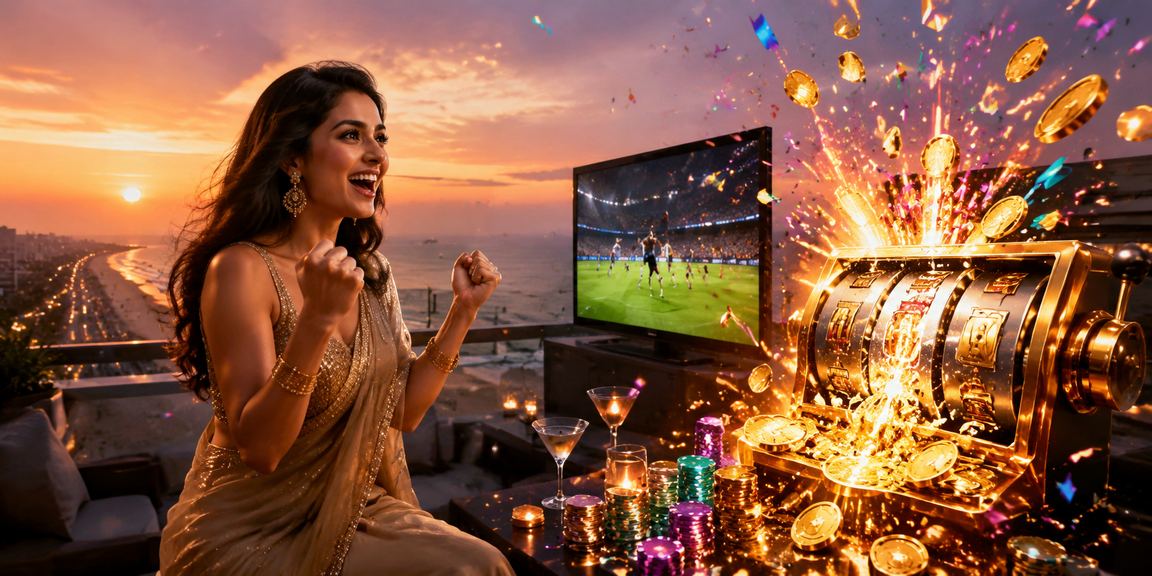 Player enjoying slot games in India
