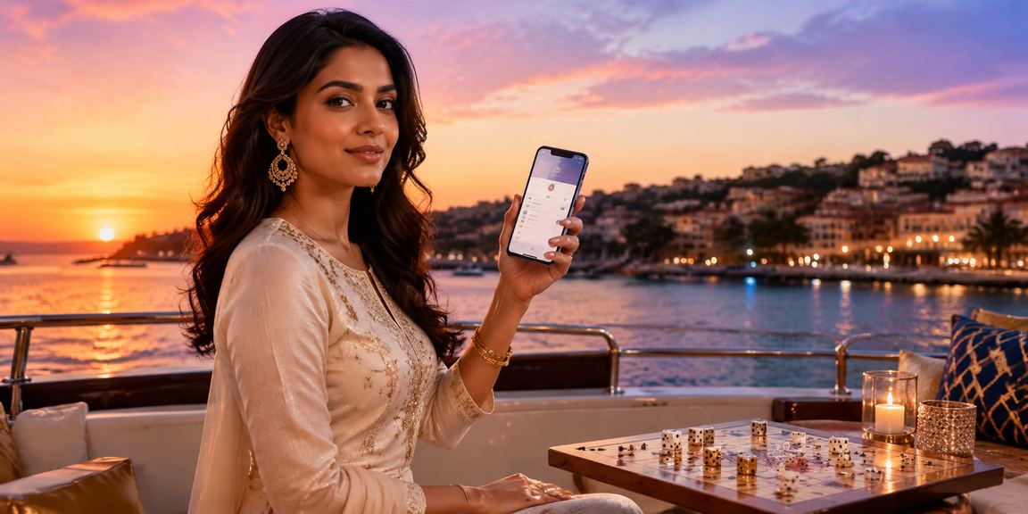 A lively dice and Teen Patti card game played at a scenic Goan beach spot