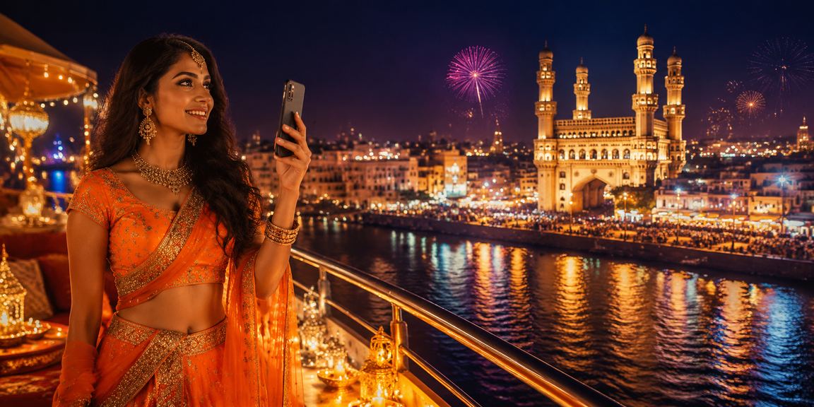 Traditional Teen Patti card game setup during Diwali festival in Hyderabad