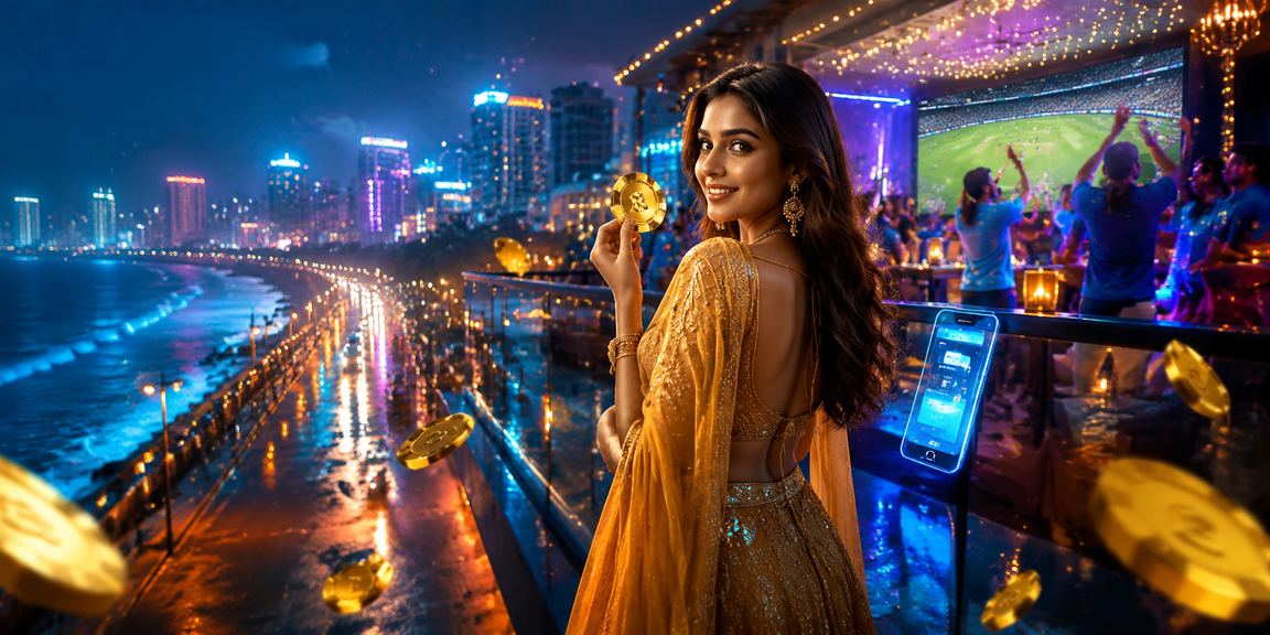 Vibrant Mumbai city night showcasing modern mobile entertainment